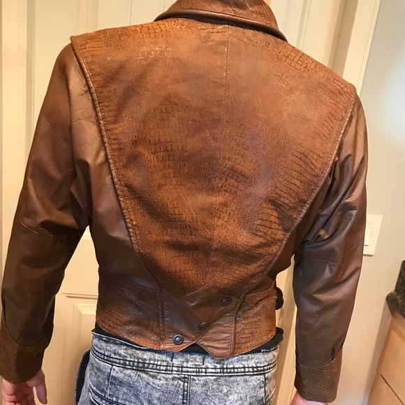 Brown Leather g4000 Jacket - Picture 7 of 8